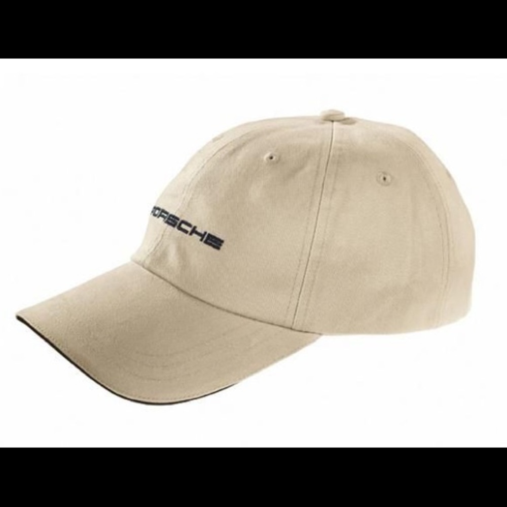 Porsche Baseball Cap Hat, Tan/Beige